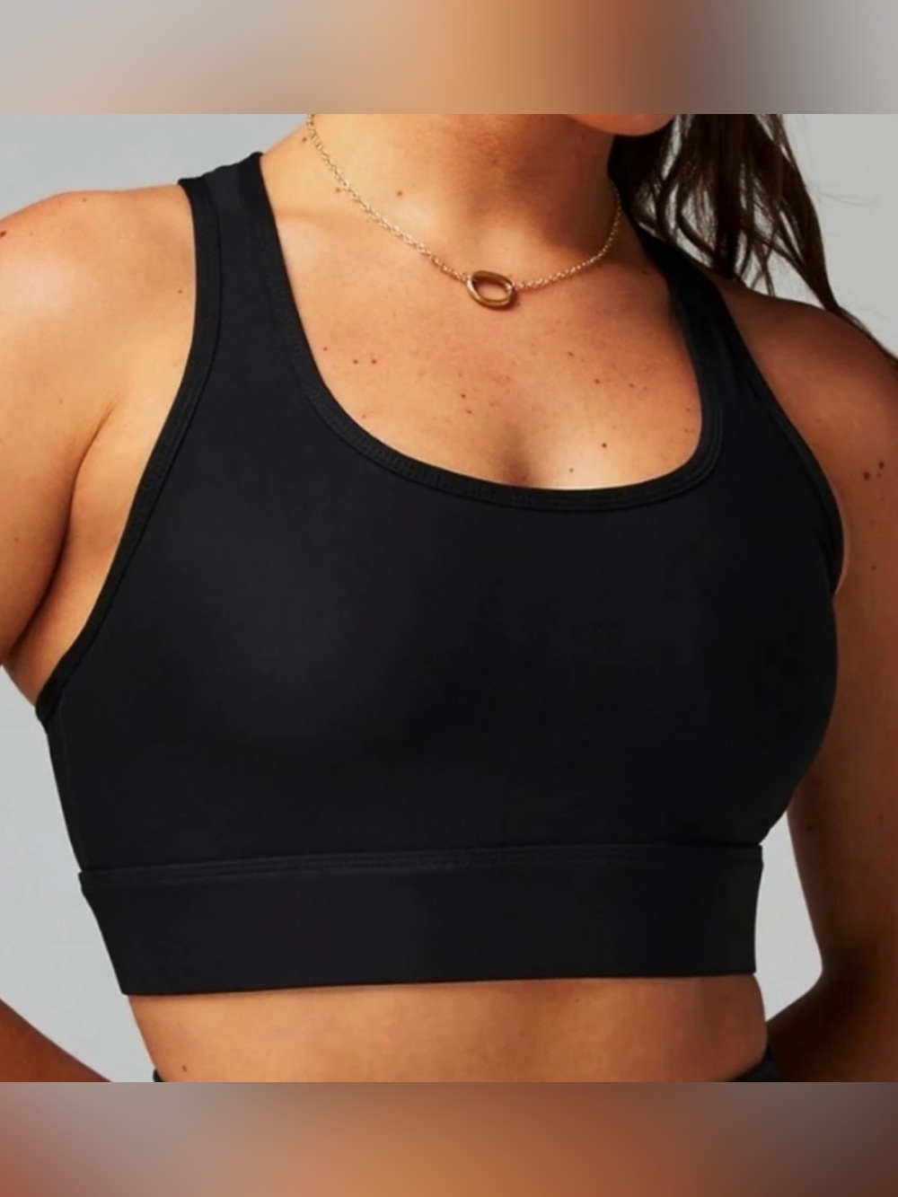 NWT Fabletics On The Go Black Medium Impact Sports Bra Women’s XXL/1X